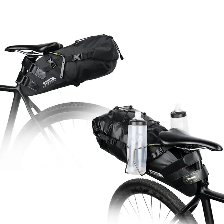 Rhinowalk Bike Bag Waterproof 10L13L Bicycle Saddle Bag Cycling Foldable Tail Rear Bag MTB Road Trunk Bikepacking