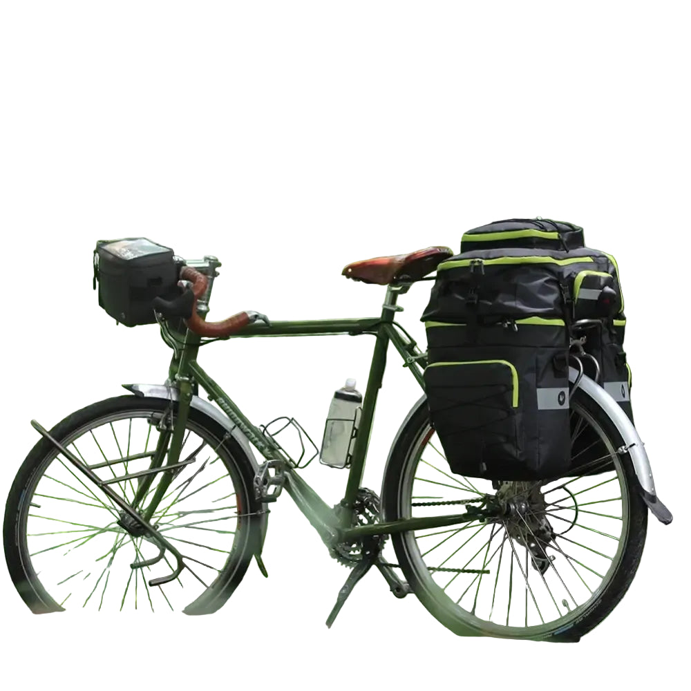Rhinowalk Bike Pannier Bag 3 In 1 Big Capacity With Rain Cover Rear Rack Seat Trunk Bags For Mtb Road Folding Bicycles