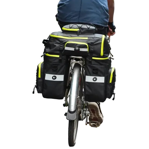 Rhinowalk Bike Pannier Bag 3 In 1 Big Capacity With Rain Cover Rear Rack Seat Trunk Bags For Mtb Road Folding Bicycles