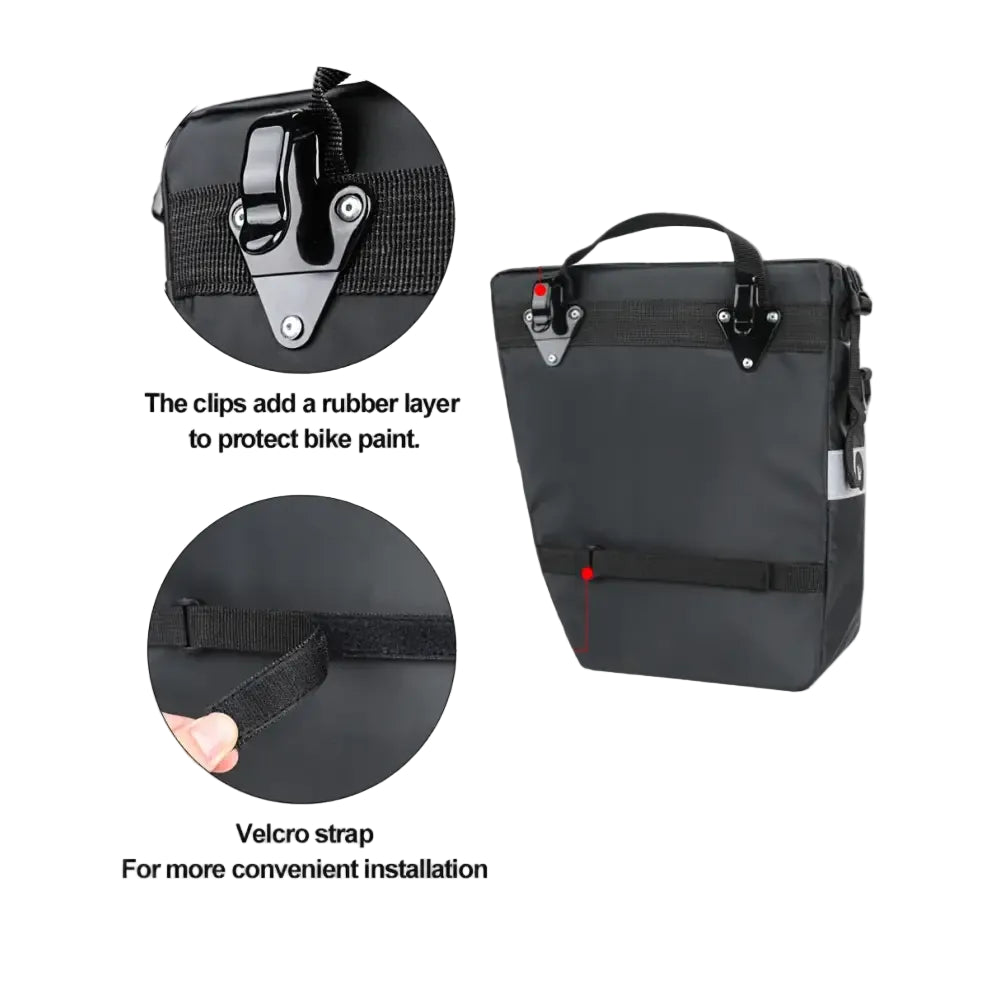 Rhinowalk Bike Pannier Bag 3 In 1 Big Capacity With Rain Cover Rear Rack Seat Trunk Bags For Mtb Road Folding Bicycles