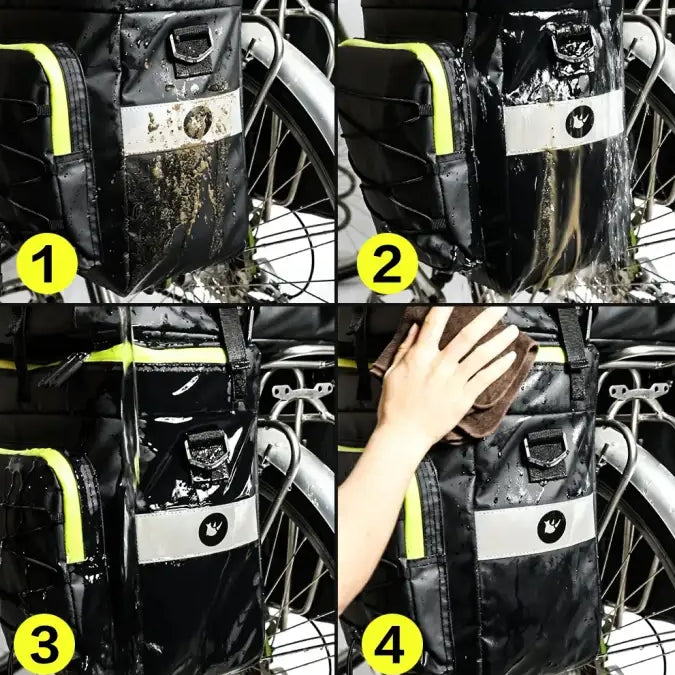 Rhinowalk Bike Pannier Bag 3 In 1 Big Capacity With Rain Cover Rear Rack Seat Trunk Bags For Mtb Road Folding Bicycles