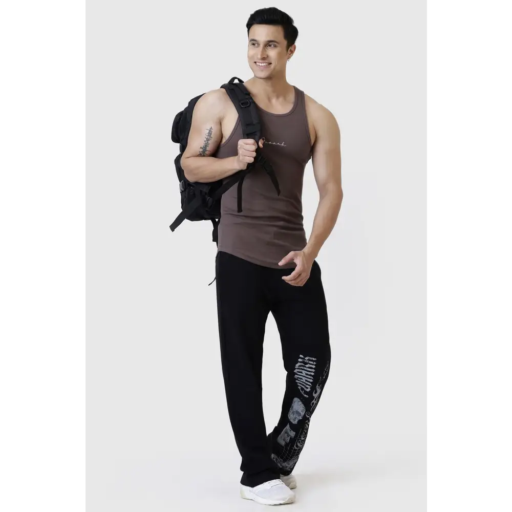 Ribbed Tank Brown - Vest