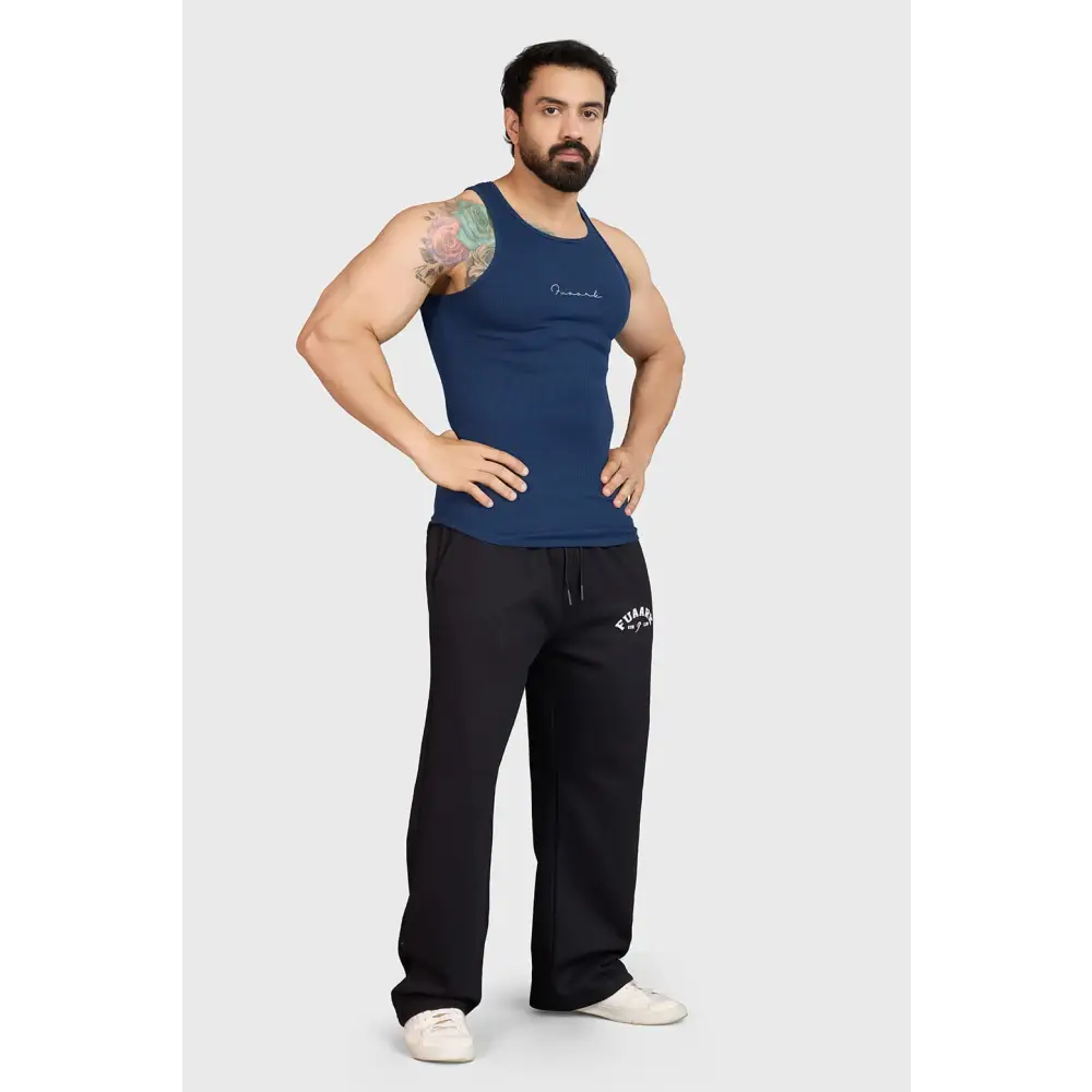 Ribbed Tank Navy - Vest