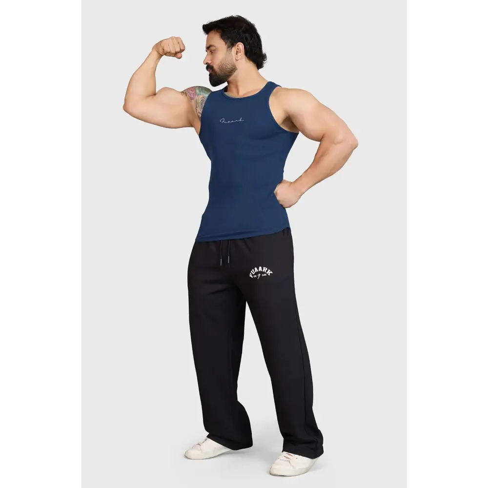 Ribbed Tank Navy - Vest