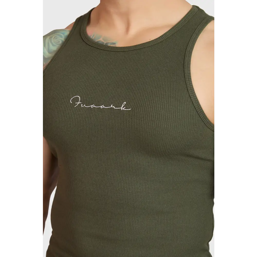 Ribbed Tank Olive - Vest