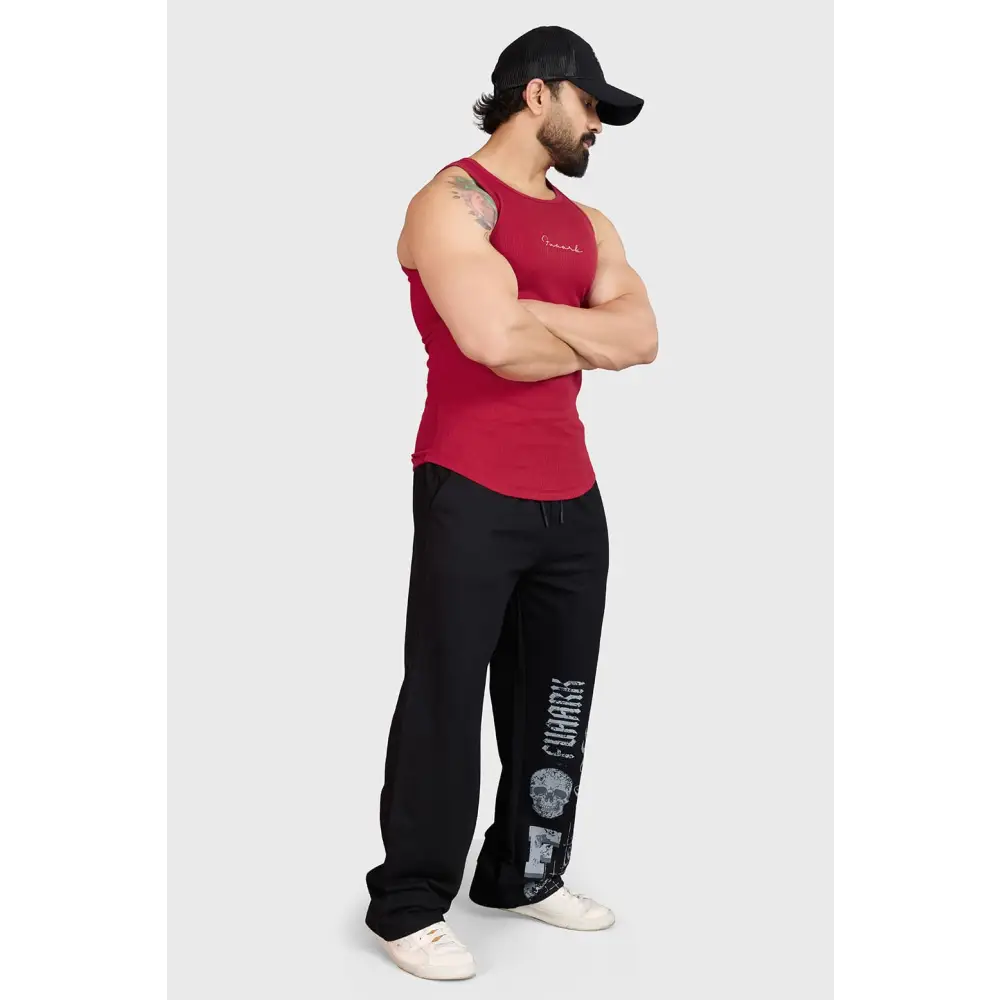 Ribbed Tank Red - Vest