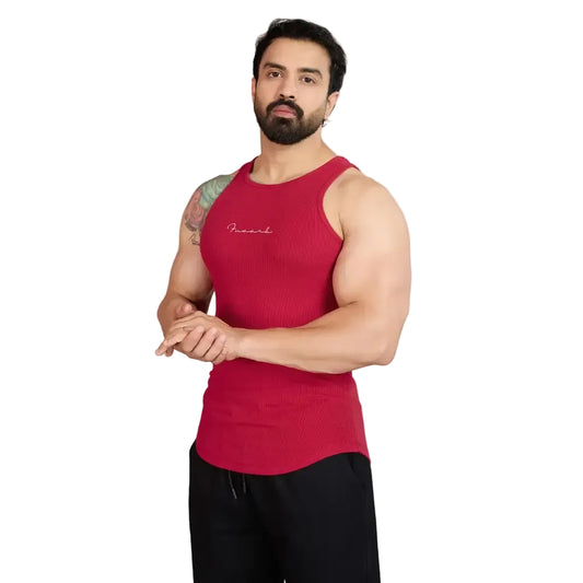 Ribbed Tank Red - Vest