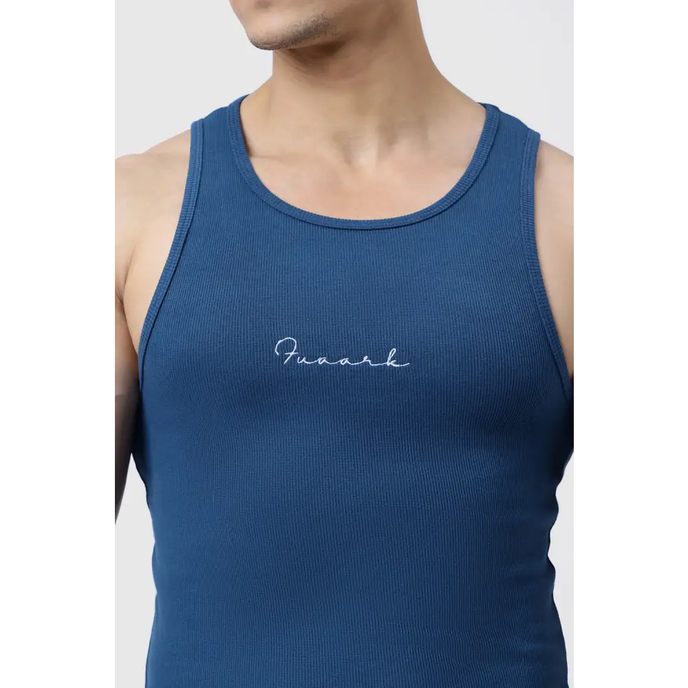 Ribbed Tank Teal - Vest