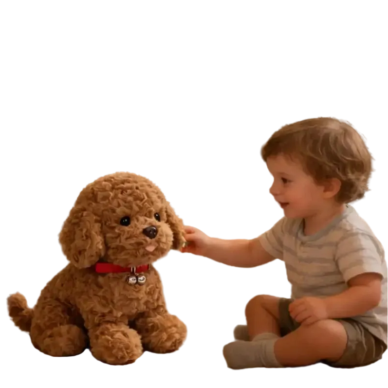Robot Puppy Dog Interactive Robot Puppy Plush Toy - Realistic Moving Talking Electronic Pet Dogs for Kids Boys Girls
