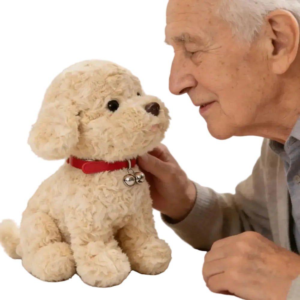 Robot Puppy Dog Interactive Robot Puppy Plush Toy - Realistic Moving Talking Electronic Pet Dogs for Kids Boys Girls
