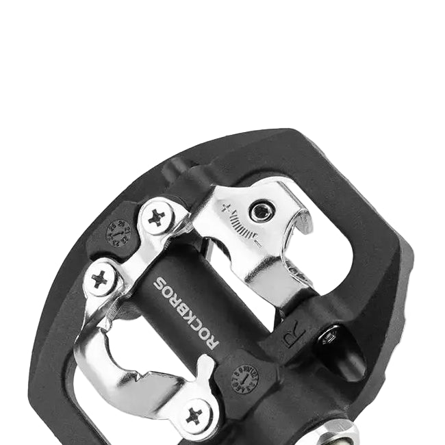 ROCKBROS Bicycle Lock Pedal 2 In 1 Anti-slip Lock Nylon Pedal MTB Bike Pedals Flat Cleat Platform Shimano SPD Bike