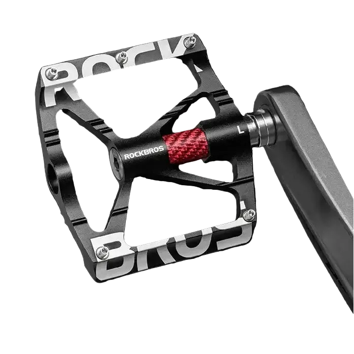 ROCKBROS Bicycle Pedals Alloy Bearings Cycling Pedals Platform Bike Flat Pedal Pedals Reflective Anti-slip MTB Bike