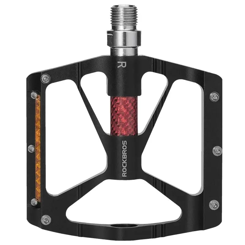 ROCKBROS Bicycle Pedals Alloy Bearings Cycling Pedals Platform Bike Flat Pedal Pedals Reflective Anti-slip MTB Bike
