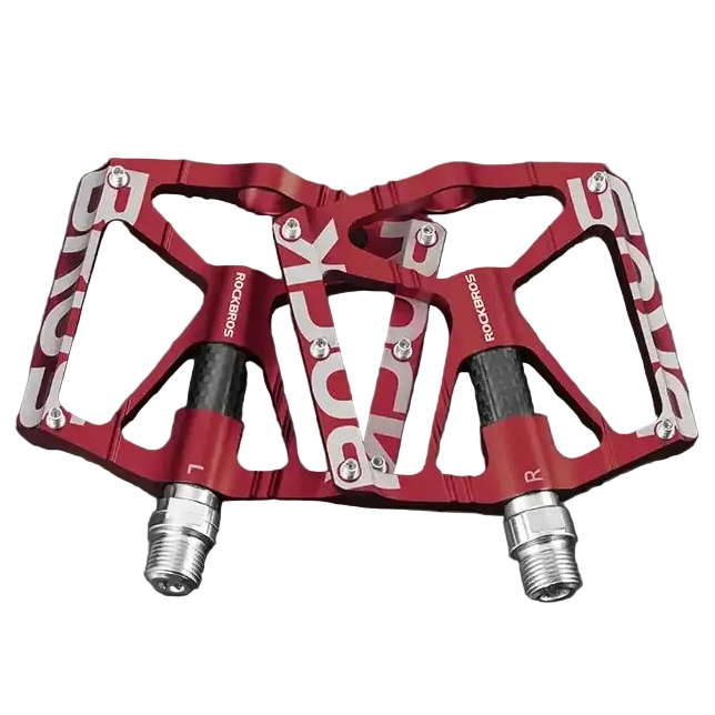 ROCKBROS Bicycle Pedals Alloy Bearings Cycling Pedals Platform Bike Flat Pedal Pedals Reflective Anti-slip MTB Bike