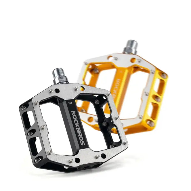 ROCKBROS Bicycle Pedals Aluminum alloy Sealed Bearing Pedal Lightweight Mtb Road Bike Platform Pedals Non-Slip Dustproof