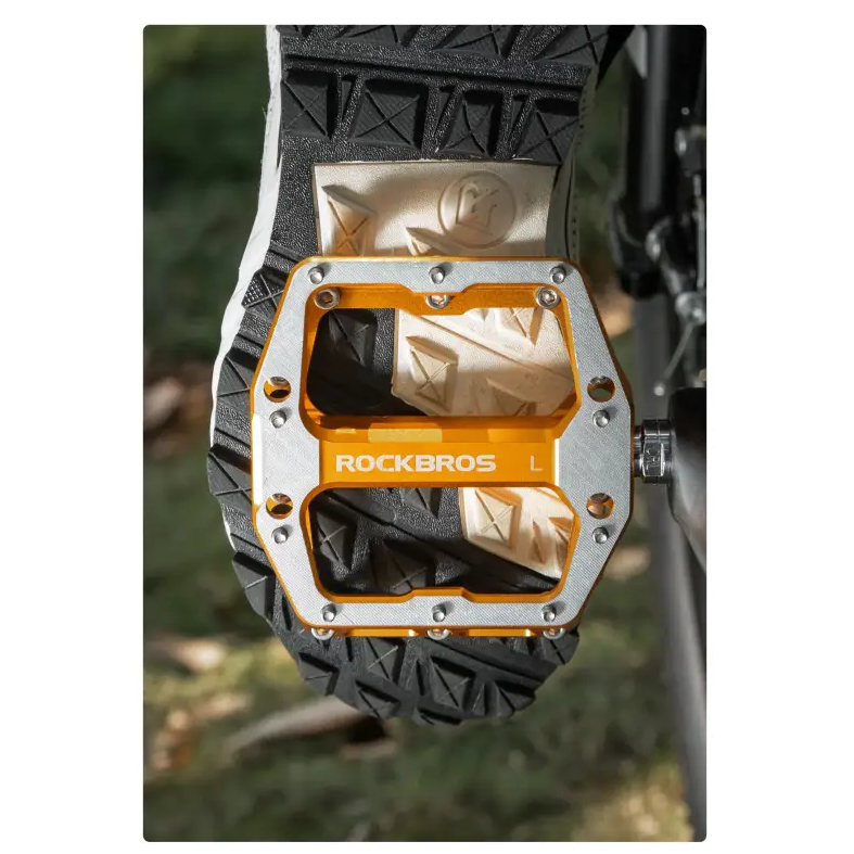 ROCKBROS Bicycle Pedals Aluminum alloy Sealed Bearing Pedal Lightweight Mtb Road Bike Platform Pedals Non-Slip Dustproof
