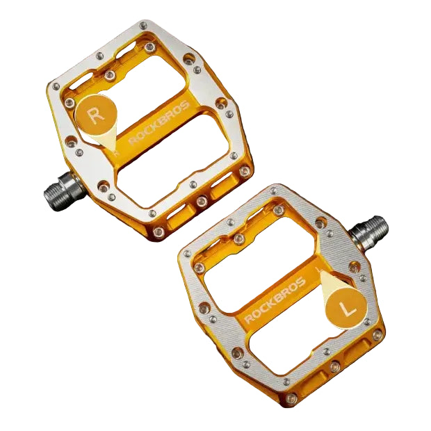 ROCKBROS Bicycle Pedals Aluminum alloy Sealed Bearing Pedal Lightweight Mtb Road Bike Platform Pedals Non-Slip Dustproof