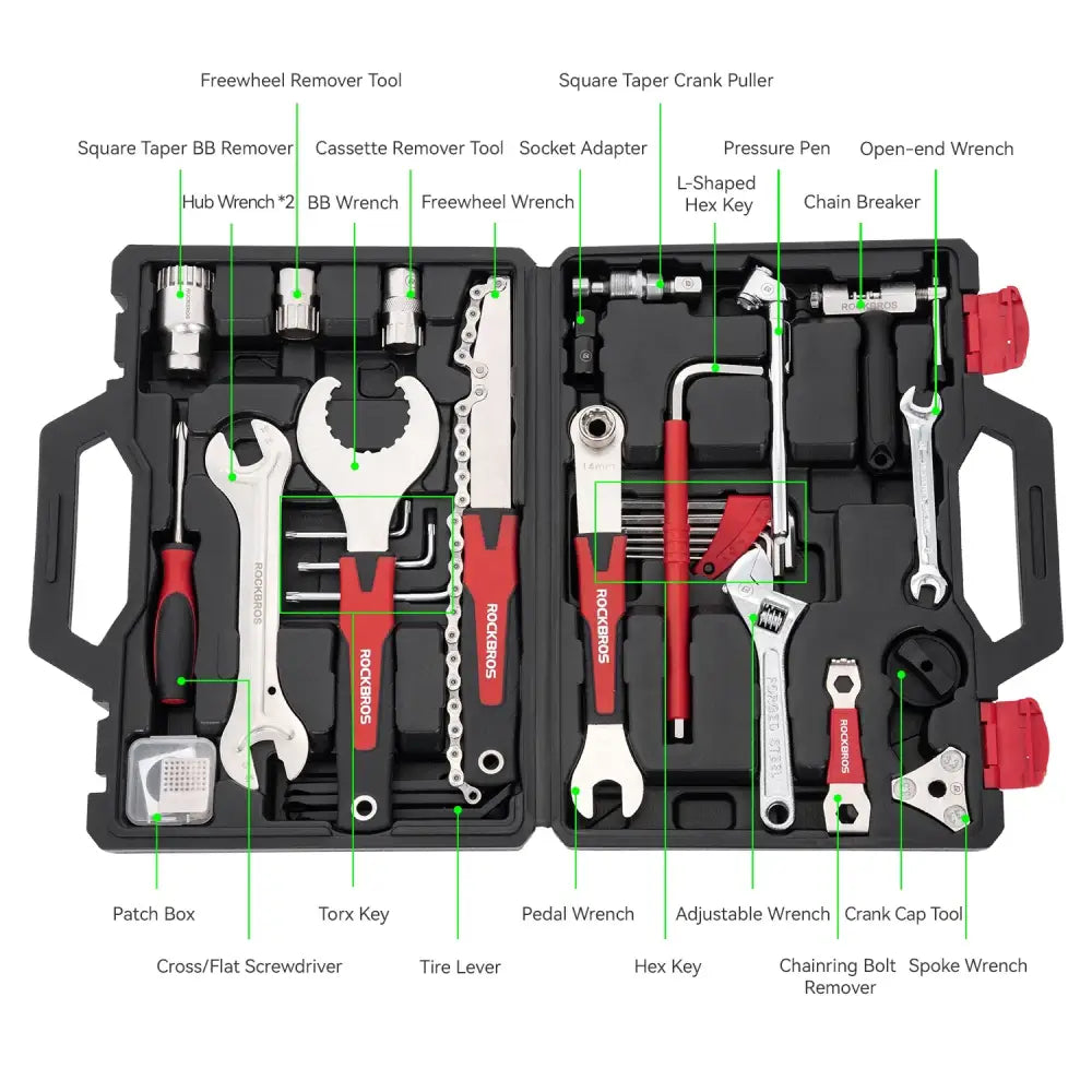 ROCKBROS Bicycle Repair Tool Kits Professional Bike Multifunction Repair Tools Key Set Cycling Tools