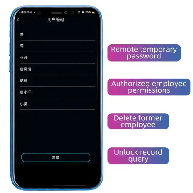 ROCKBROS Bicycle Smart Lock Bluetooth Fingerprint Unlock Waterproof High Strength Steel Alloy Anti-theft U-Lock Bike