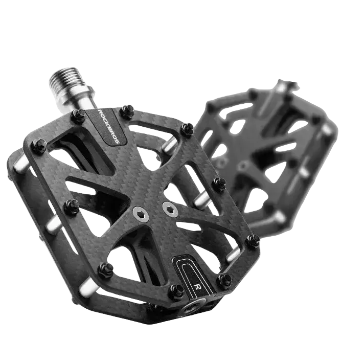 ROCKBROS Bike Pedal 3-Bearing Ultra-Light Carbon Fiber Pedals Anti-slip Waterproof Road Mountain Bicycle Pedal Cycling