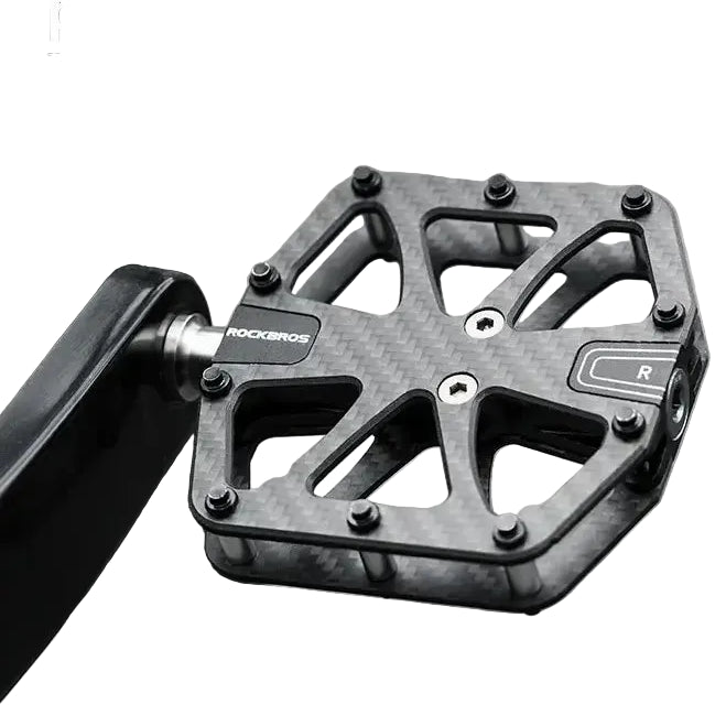 ROCKBROS Bike Pedal 3-Bearing Ultra-Light Carbon Fiber Pedals Anti-slip Waterproof Road Mountain Bicycle Pedal Cycling