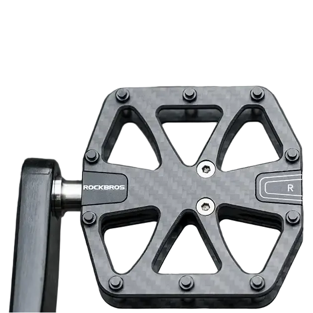 ROCKBROS Bike Pedal 3-Bearing Ultra-Light Carbon Fiber Pedals Anti-slip Waterproof Road Mountain Bicycle Pedal Cycling