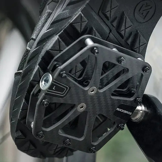 ROCKBROS Bike Pedal 3-Bearing Ultra-Light Carbon Fiber Pedals Anti-slip Waterproof Road Mountain Bicycle Pedal Cycling