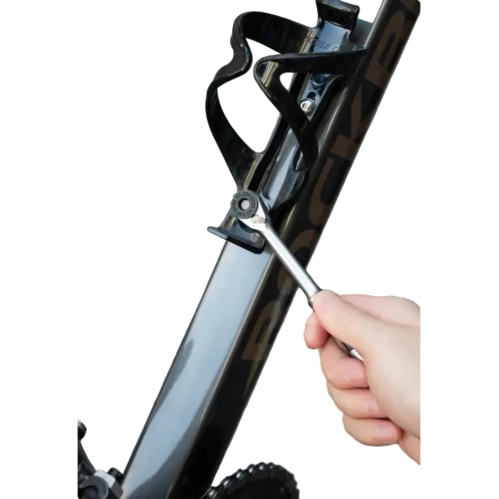ROCKBROS Bike Repair Tools Multifunctional Ratchet Wrench Set Compact Folding Combination Aluminum Bicycle Ratchet Tool