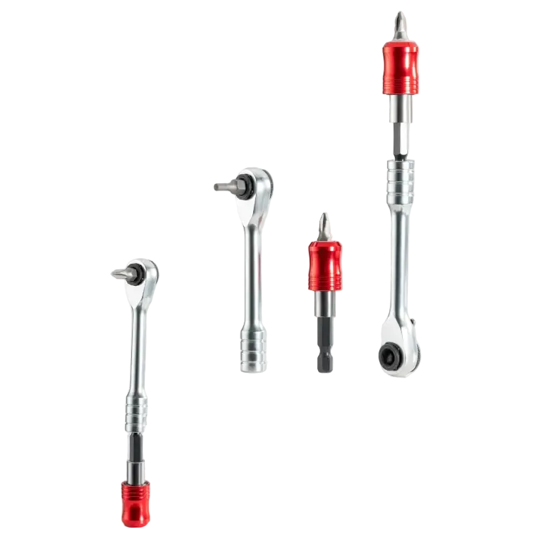 ROCKBROS Bike Repair Tools Multifunctional Ratchet Wrench Set Compact Folding Combination Aluminum Bicycle Ratchet Tool