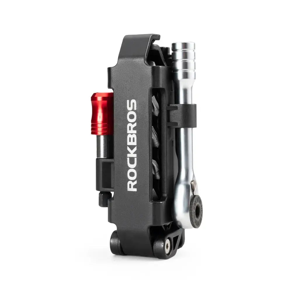 ROCKBROS Bike Repair Tools Multifunctional Ratchet Wrench Set Compact Folding Combination Aluminum Bicycle Ratchet Tool