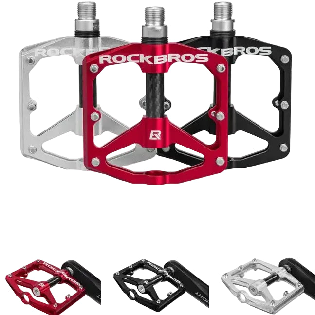 ROCKBROS Mountain Bike Bicycle Pedals Cycling Ultralight Aluminium Alloy 4 Bearings MTB Pedals Bicicleta Bike Pedals