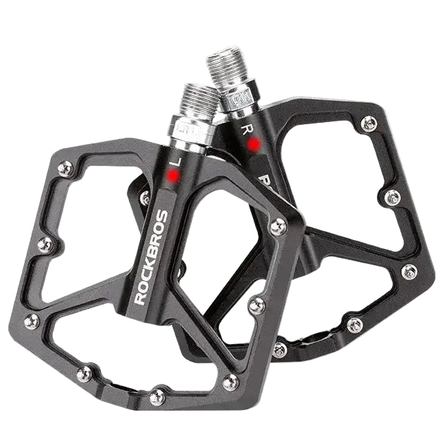 ROCKBROS MTB Cycling Ultralight Pedal Bike Bicycle Sealed DU Bearing Pedals Aluminum Alloy CRMO Non-slip Cleat Bike