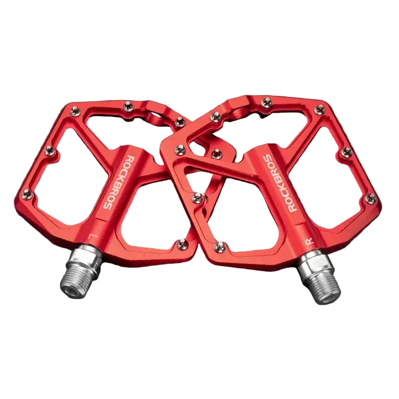 ROCKBROS MTB Cycling Ultralight Pedal Bike Bicycle Sealed DU Bearing Pedals Aluminum Alloy CRMO Non-slip Cleat Bike