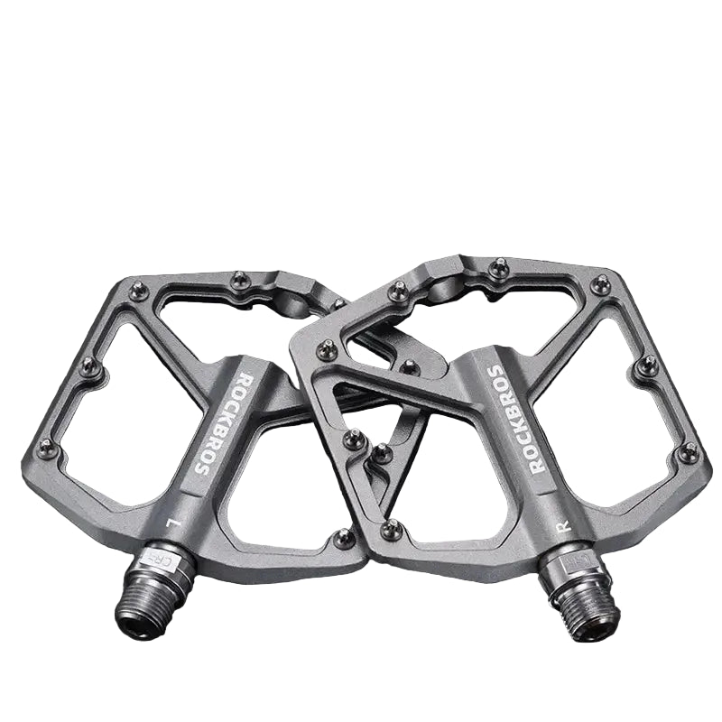 ROCKBROS MTB Cycling Ultralight Pedal Bike Bicycle Sealed DU Bearing Pedals Aluminum Alloy CRMO Non-slip Cleat Bike