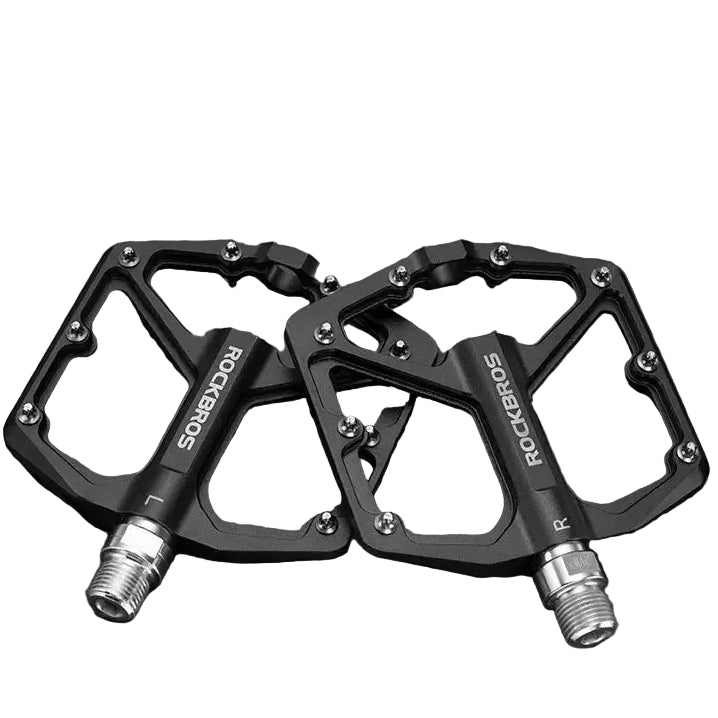 ROCKBROS MTB Cycling Ultralight Pedal Bike Bicycle Sealed DU Bearing Pedals Aluminum Alloy CRMO Non-slip Cleat Bike