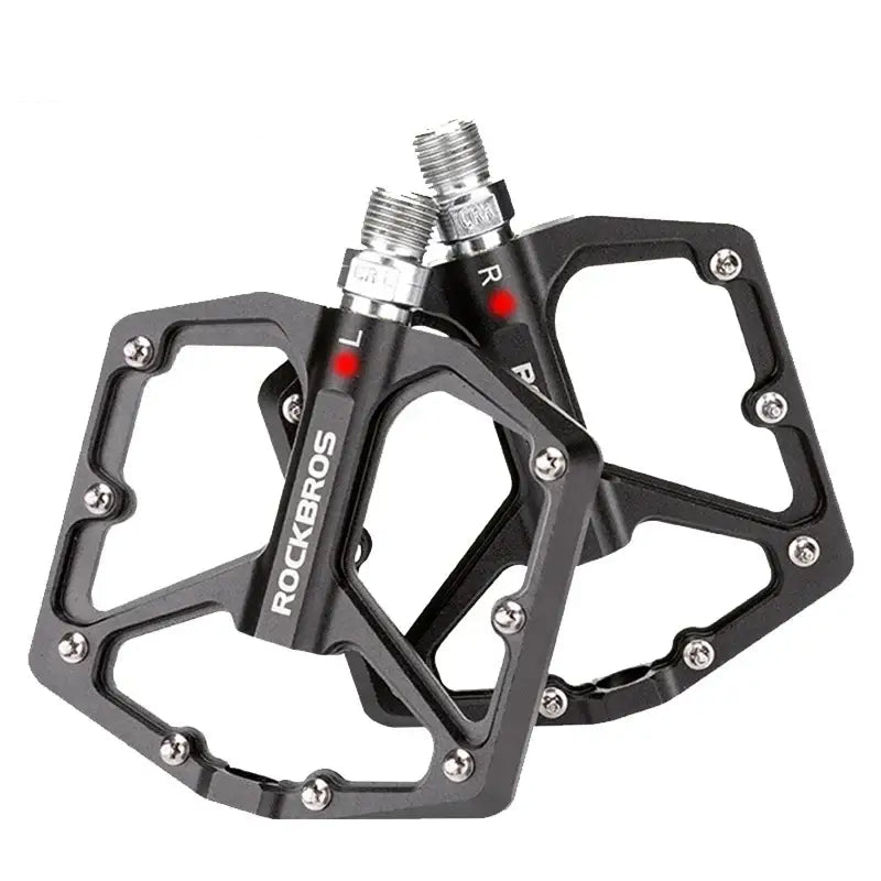 ROCKBROS MTB Cycling Ultralight Pedal Bike Bicycle Sealed DU Bearing Pedals Aluminum Alloy CRMO Non-slip Cleat Bike