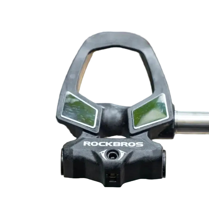 ROCKBROS Road Bike Carbon Lock Pedals Lightweight SPD Self-Locking Titanium Alloy Axle Pedal with Locking Plate