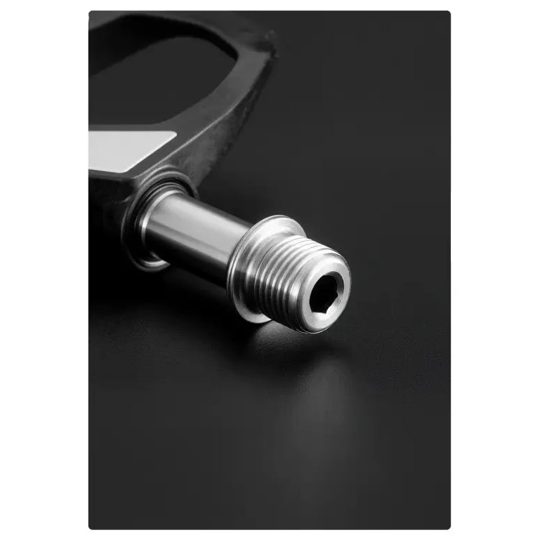 ROCKBROS Road Bike Carbon Lock Pedals Lightweight SPD Self-Locking Titanium Alloy Axle Pedal with Locking Plate