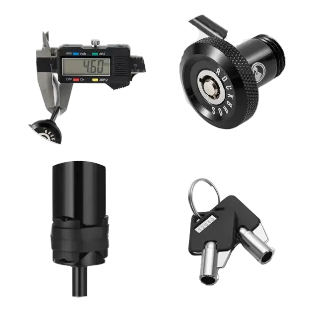 ROCKBROS ROAD TO SKY Bicycle Concealed Lock Portable Road Bike Curved Handlebar Plug Lock Anti-theft Cable Lock Bike
