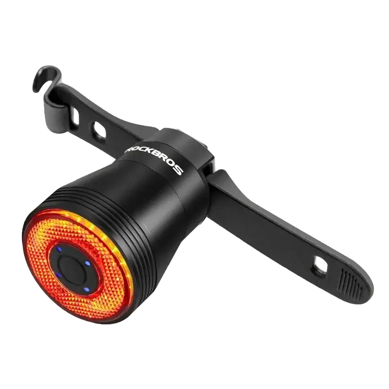 ROCKBROS Smart Bicycle Rear Light Auto Brake Sensing IPX6 Waterproof Cycling Tail Lamp LED USB Charging Safety Bike