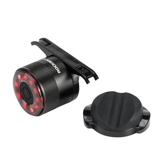 ROCKBROS Smart Bicycle Rear Light Auto Brake Sensing IPX6 Waterproof Cycling Tail Lamp LED USB Charging Safety Bike
