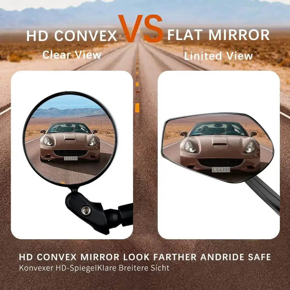 Rotating Bicycle Rearview Mirror (1pc & 2pcs) - SS