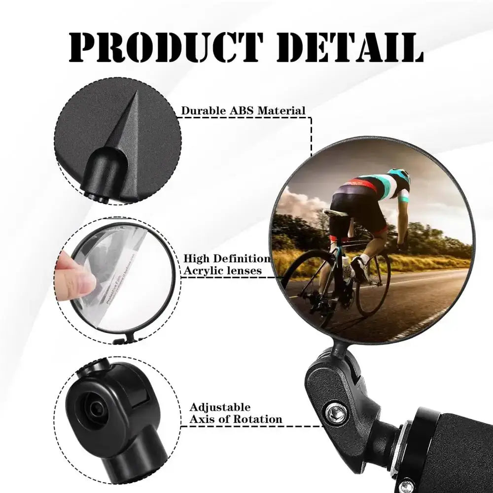 Rotating Bicycle Rearview Mirror (1pc & 2pcs) - SS