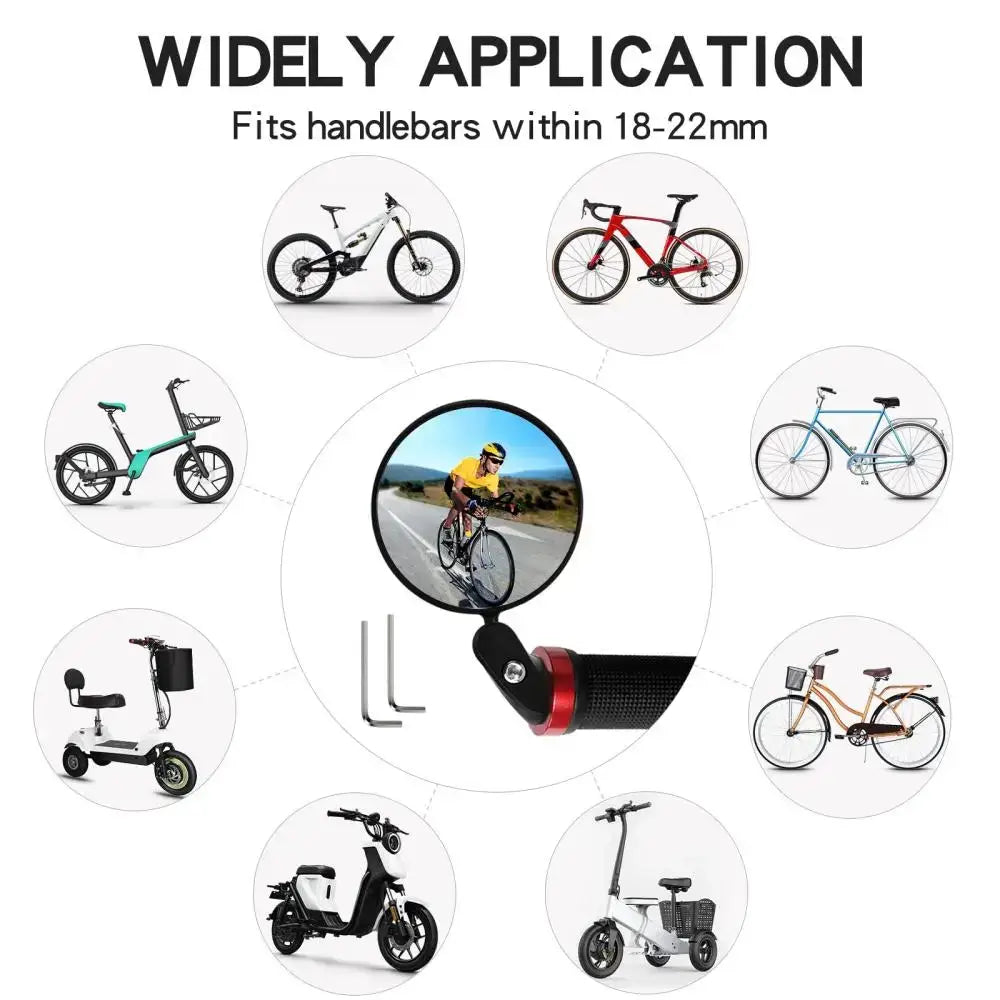 Rotating Bicycle Rearview Mirror (1pc & 2pcs) - SS