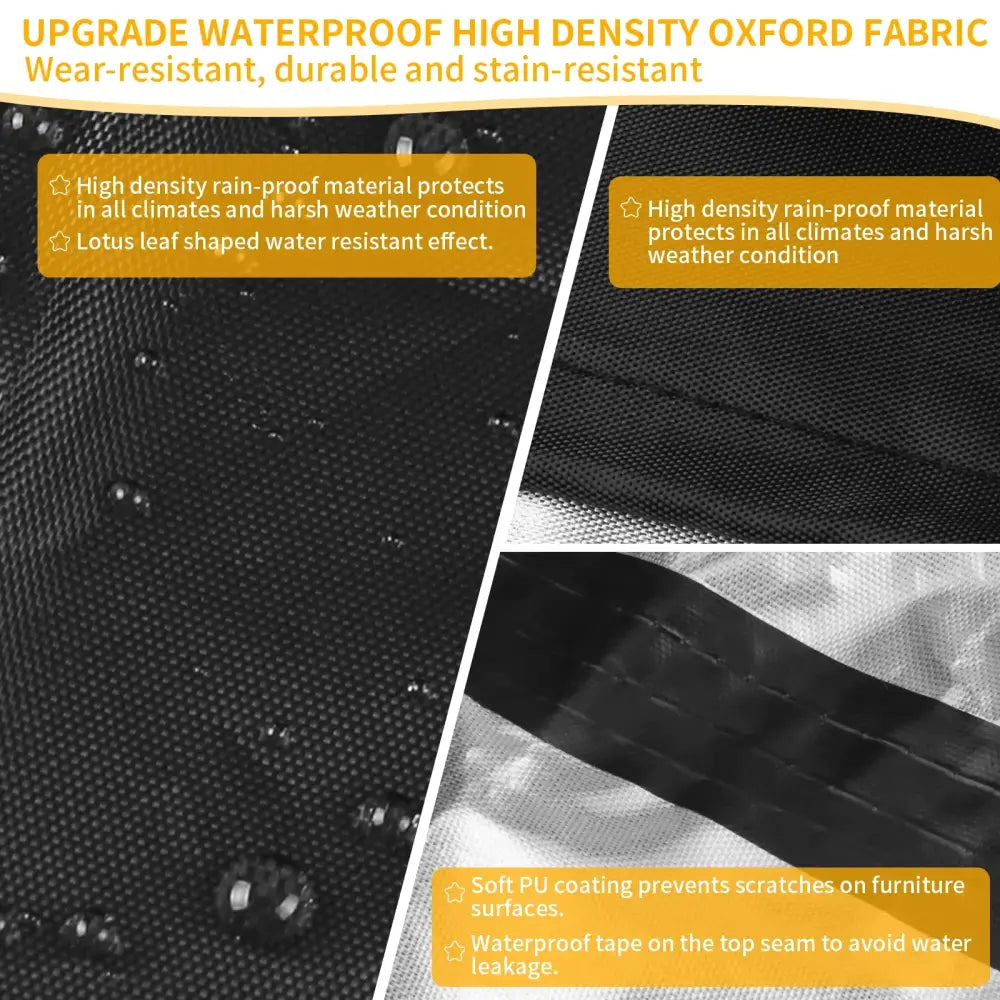 Round Waterproof Patio Furniture Cover – Anti-UV Windproof (different sizes available) - SS