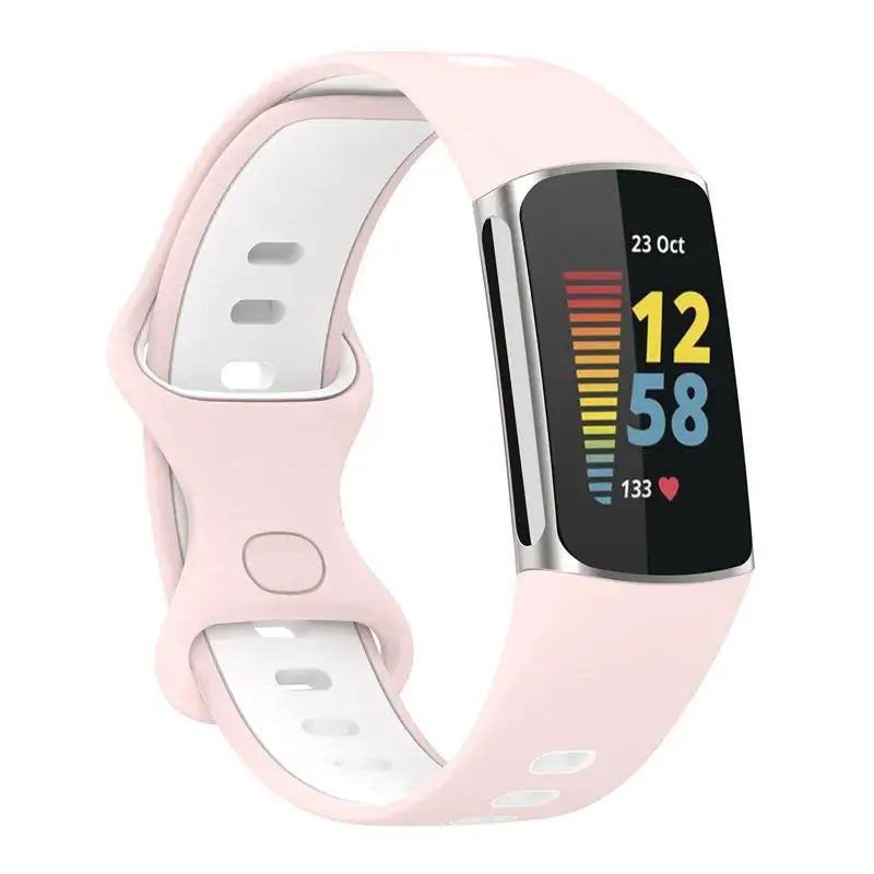 Rubber Sport Strap for the Fitbit Charge 5/6 Series (available in 21 colours) - TWS