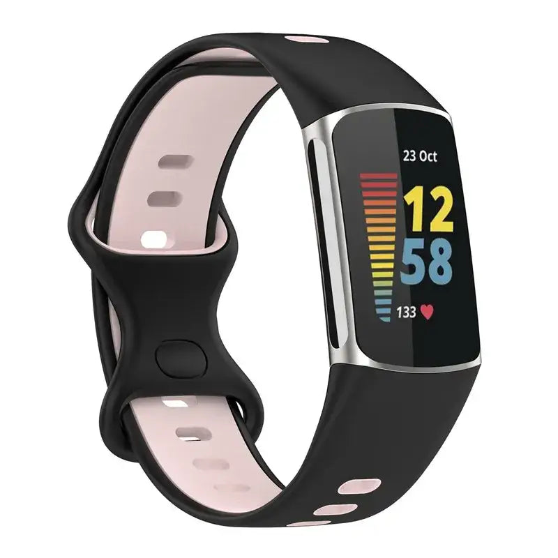 Rubber Sport Strap for the Fitbit Charge 5/6 Series (available in 21 colours) - TWS