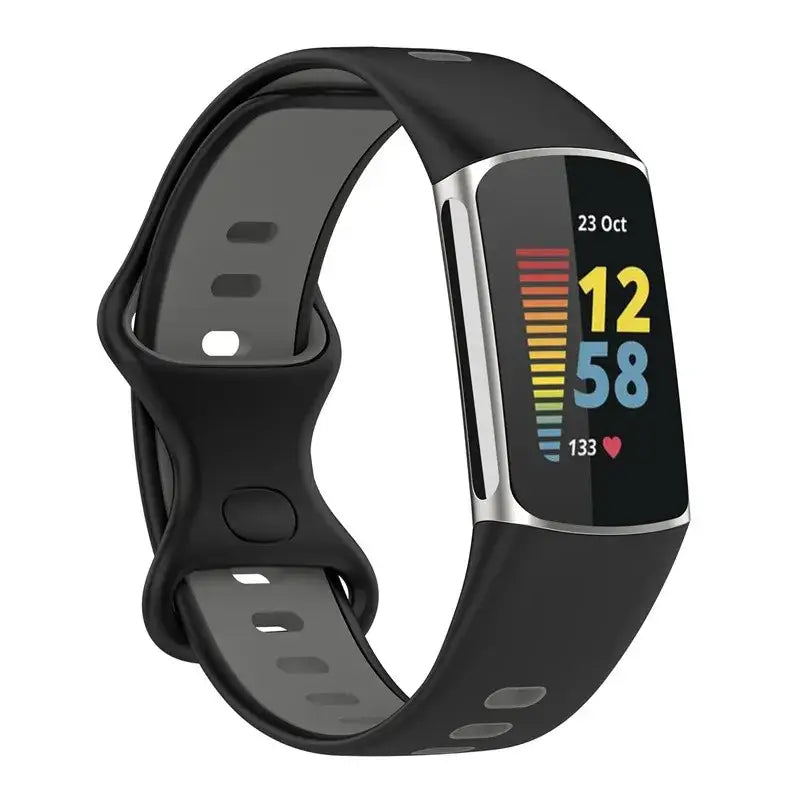 Rubber Sport Strap for the Fitbit Charge 5/6 Series (available in 21 colours) - TWS
