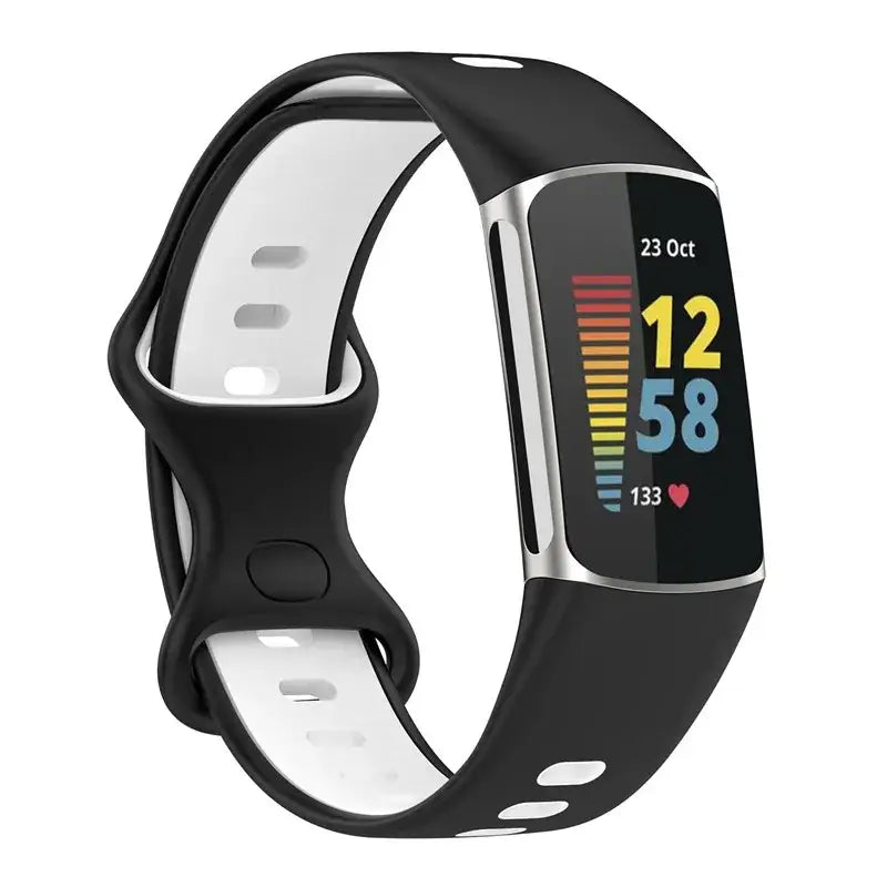 Rubber Sport Strap for the Fitbit Charge 5/6 Series (available in 21 colours) - TWS