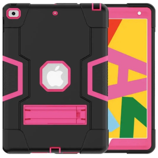 Rugged Case for iPad Series (Black & Rose Red) - 9eight5
